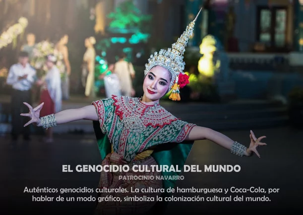 Imagen del escrito; El genocidio cultural del mundo, de Patrocinio Navarro