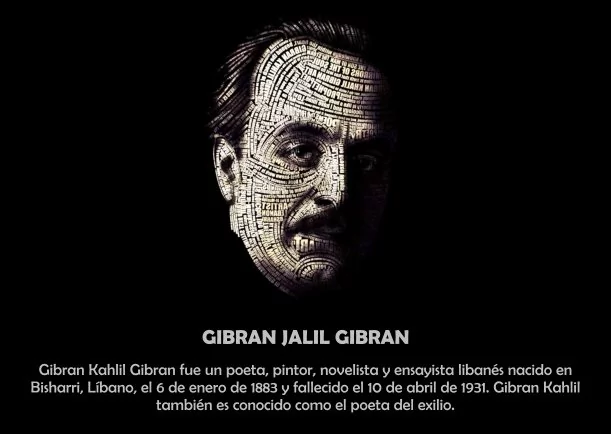 Imagen del escrito; Biografía de Gibran Jalil Gibran, de Khalil Gibran