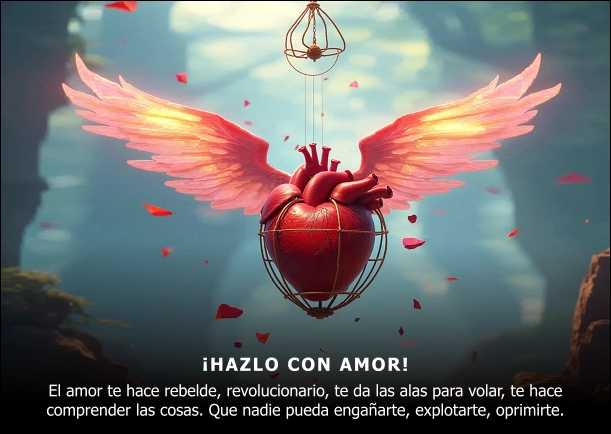 Imagen del escrito; ¡Hazlo con amor!, de Osho