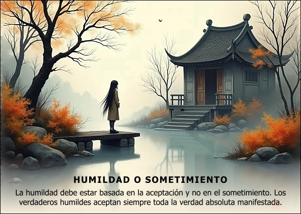 Imagen del escrito; Humildad o sometimiento, de Jebuna