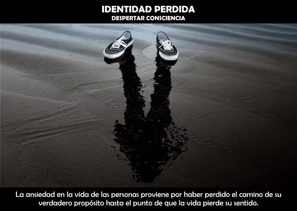 Imagen del escrito; Identidad perdida, de Despertar Consciencia