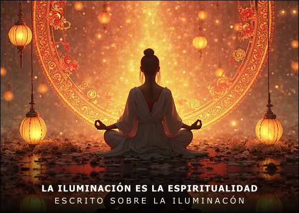 Imagen del escrito; La iluminación es la espiritualidad, de Jebuna