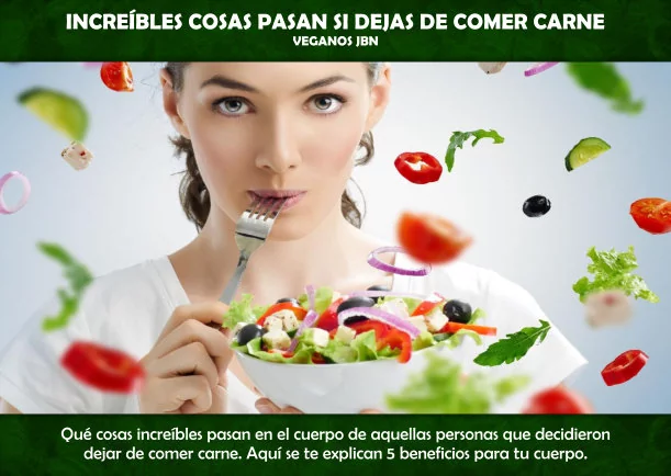 Imagen; Increíbles cosas pasan si dejas de comer carne; Veganos