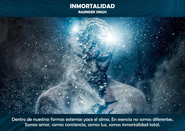 Imagen del escrito; Inmortalidad, de Rajinder Singh