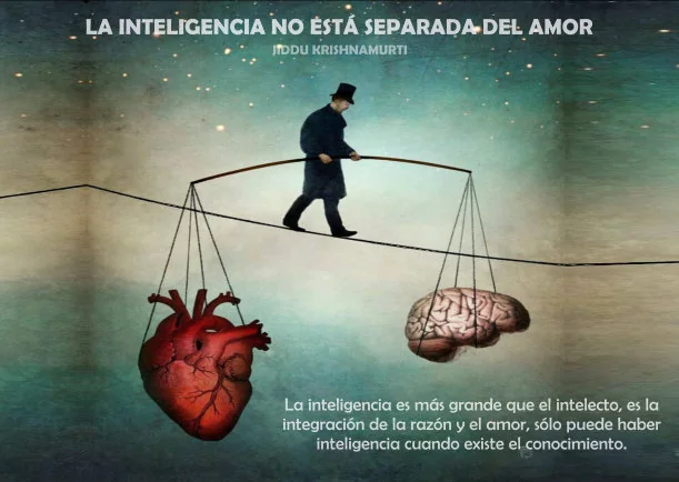 Imagen; La inteligencia no está separada del amor; Jiddu Krishnamurti