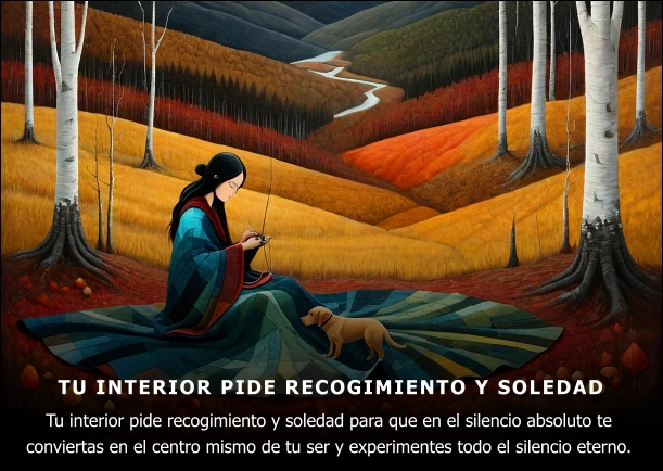 Imagen; Tu interior pide recogimiento y soledad; Osho