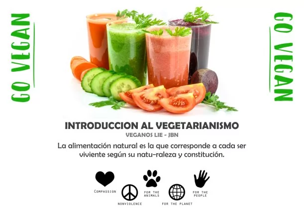 Imagen del escrito; Introducción al vegetarianismo, de Veganos