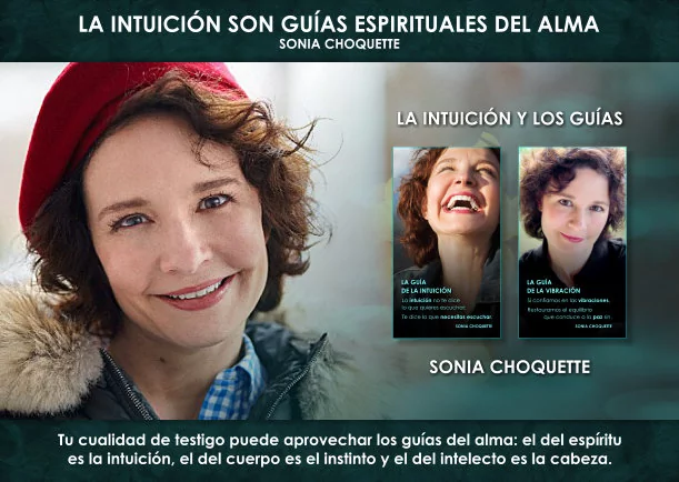 Imagen del escrito; La intuición son guias espirituales del alma, de Sonia Choquette