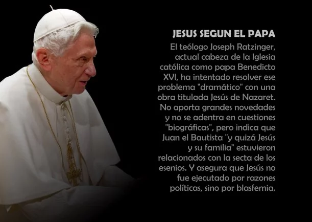 Imagen del escrito; Jesús según el papa, de Jbn Lie