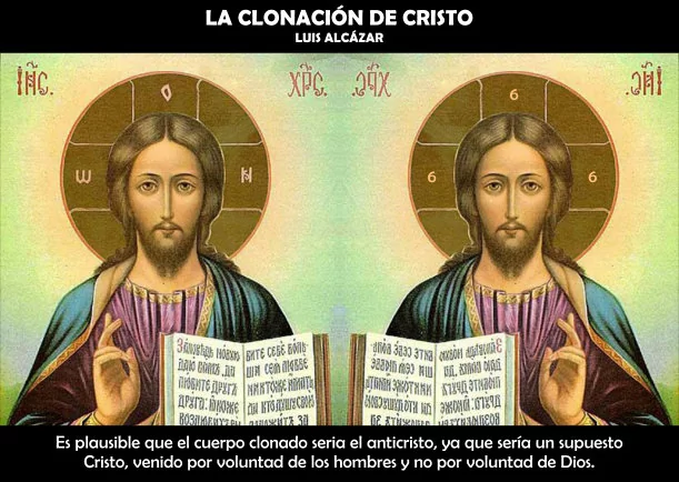 Imagen del escrito; La Clonación de Cristo, de Sobre Cristo