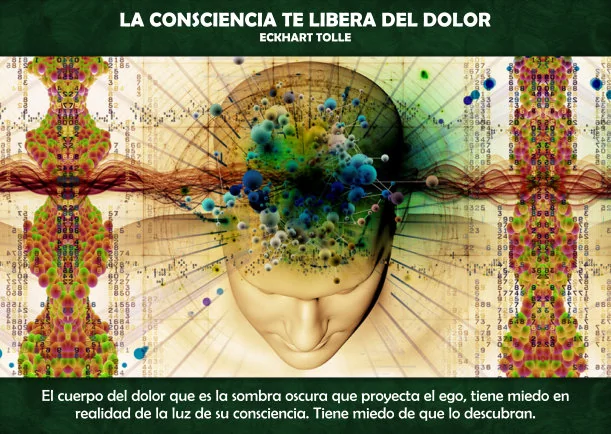 Imagen del escrito; La consciencia te libera del dolor, de Eckhart Tolle