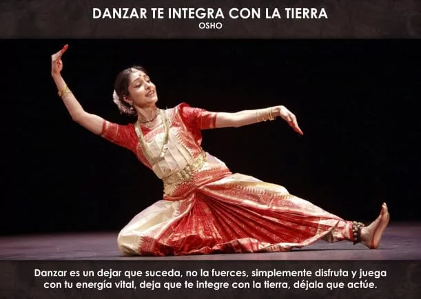 Imagen; Danzar te integra con la tierra; Osho