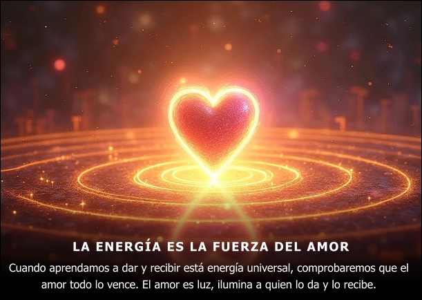 Imagen; La energía es la fuerza del amor; Albert Einstein