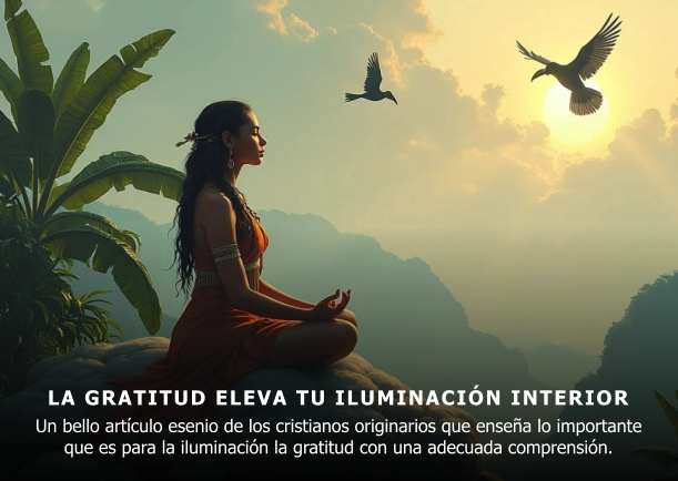 Imagen; La gratitud eleva tu iluminación interior; Olivier Manitara