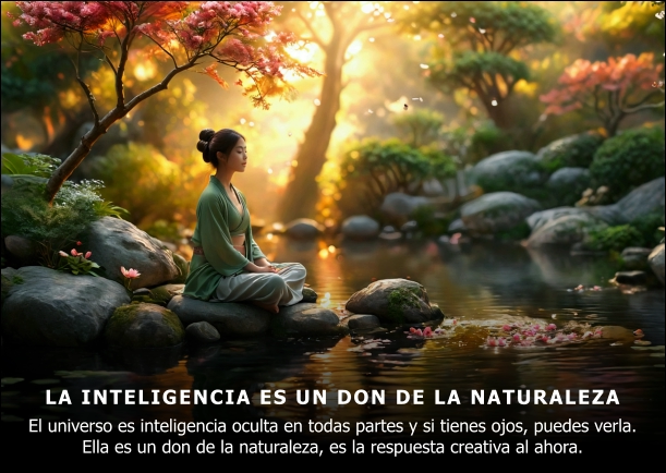 Imagen del escrito; La inteligencia es un don de la naturaleza, de Osho