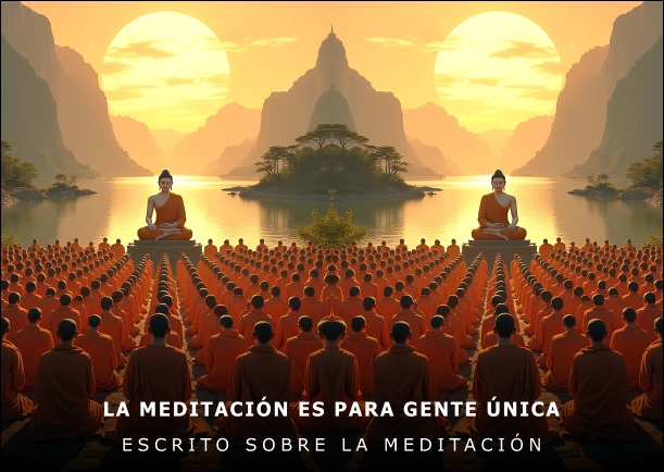 Imagen; La meditación es para gente única; Osho