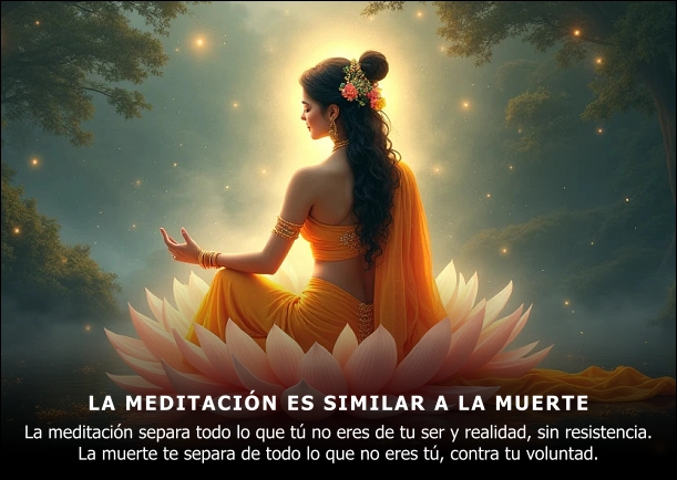 Imagen; La meditación es similar a la muerte; Osho