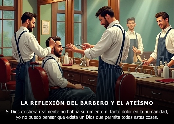 Imagen; La reflexión del barbero ateo; Anthony De Mello