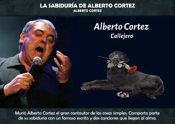 Imagen del escrito; La sabiduría de Alberto Cortez, de Alberto Cortez