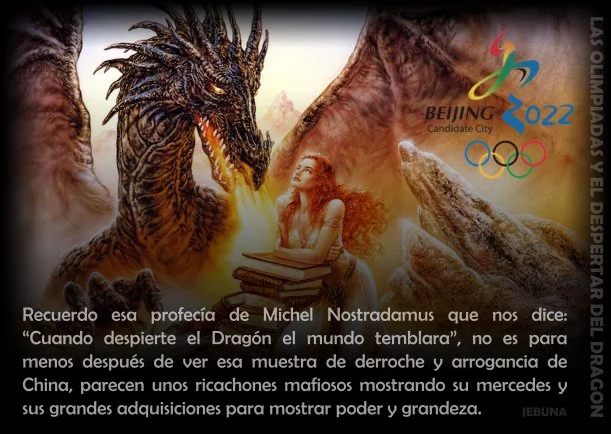 Imagen del escrito; Las olimpiadas y el despertar del dragón, de Jebuna