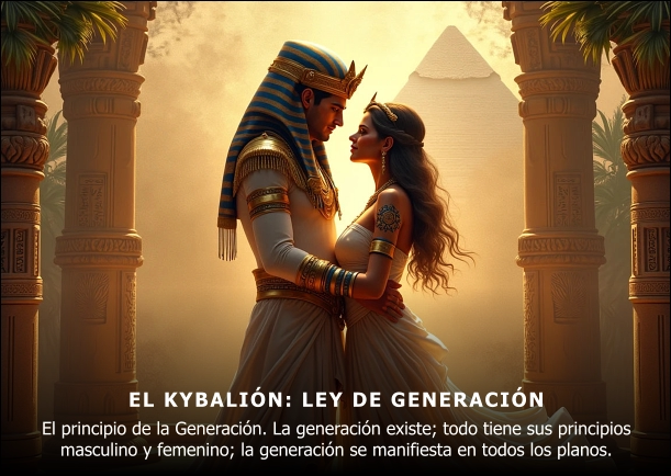 Imagen del escrito; Ley de generación - El kybalión, de El Kybalion