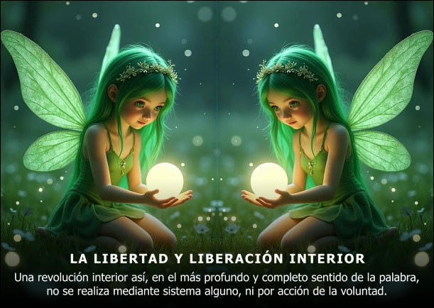 Imagen del escrito; La libertad interior, de Jiddu Krishnamurti