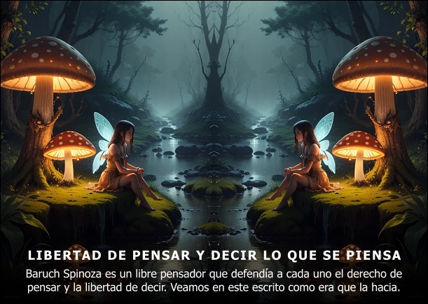 Imagen; Libertad de pensar y decir lo que se piensa; Baruch Spinoza