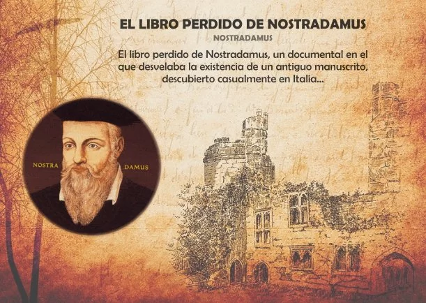 Imagen del escrito; El libro perdido de Nostradamus, de Nostradamus