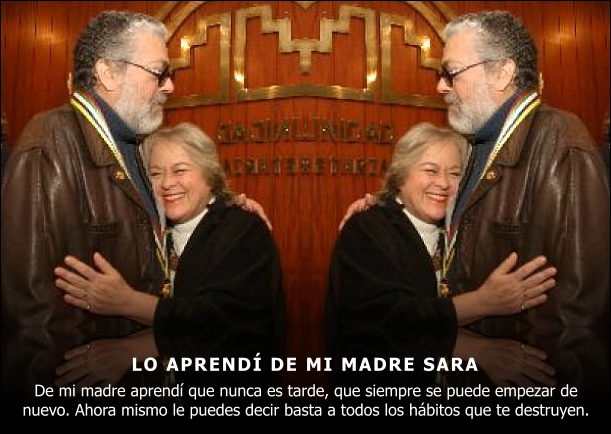 Imagen del escrito; Lo aprendí de mi Madre Sara, de Facundo Cabral