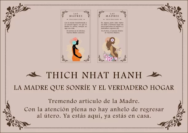 Imagen del escrito; La Madre que sonríe y el verdadero hogar, de Thich Nhat Hanh