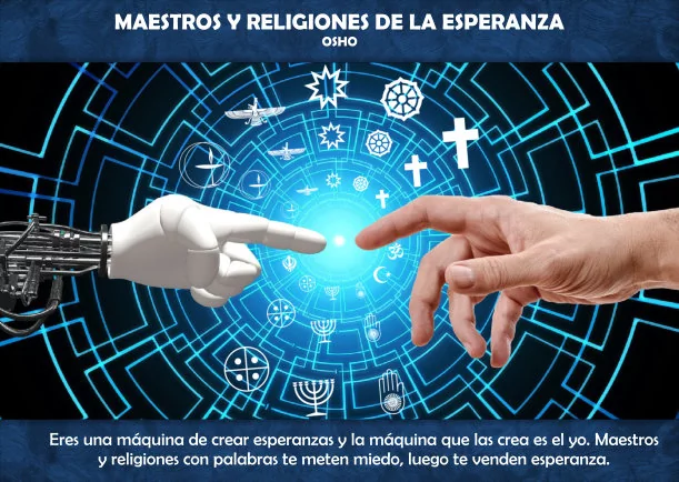 Imagen del escrito; Maestros y religiones de la esperanza, de Osho