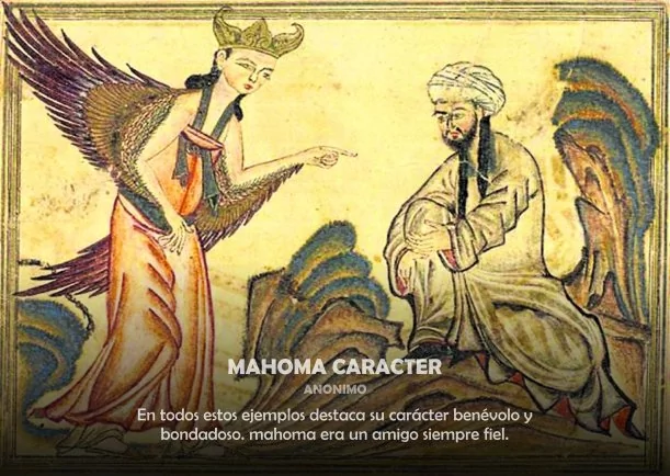 Imagen del escrito; Mahoma carácter, de Mahoma