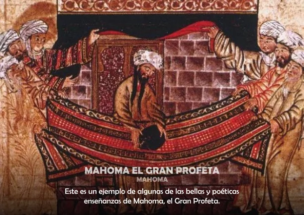 Imagen del escrito; Mahoma el gran profeta, de Mahoma