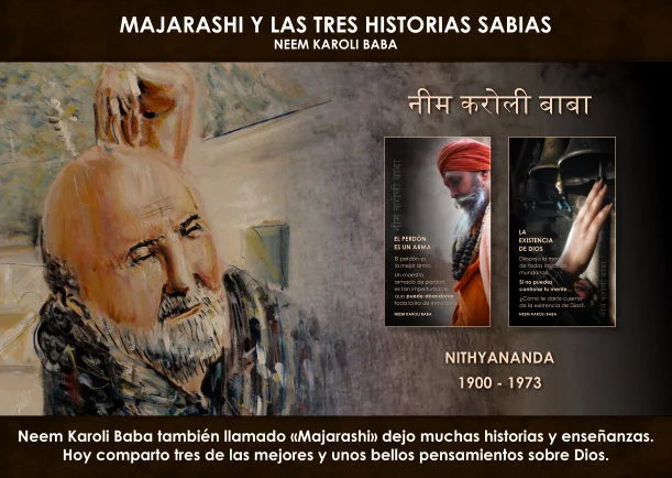 Imagen; Majarashi y las tres historias sabias; Neem Karoli Baba