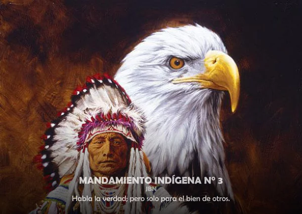 Imagen del escrito; Mandamiento indígena # 3, de Jbn Lie