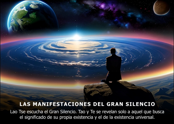 Imagen del escrito; Manifestaciones del gran silencio, de Lao Tse