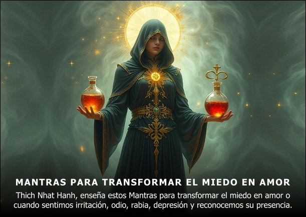 Imagen del escrito; Mantras para transformar el miedo en amor, de Thich Nhat Hanh