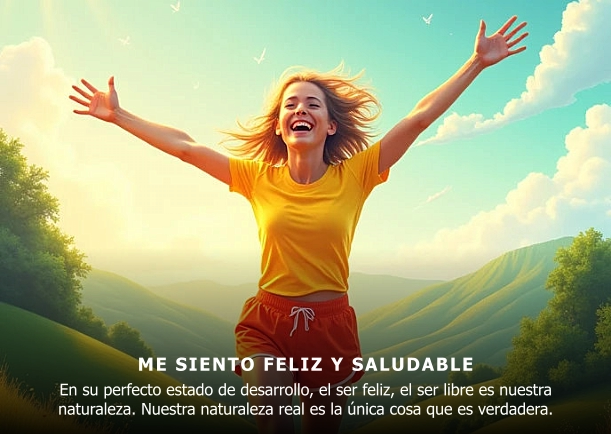 Imagen; Me siento feliz y saludable; Osho