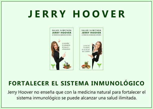 Imagen del escrito; Medicina natural para el sistema inmunológico, de Jerry Hoover