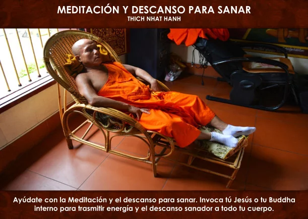 Imagen del escrito; Meditación y descanso para sanar, de Thich Nhat Hanh