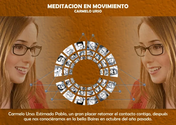 Imagen del escrito; Meditación en movimiento, de Carmelo Urso