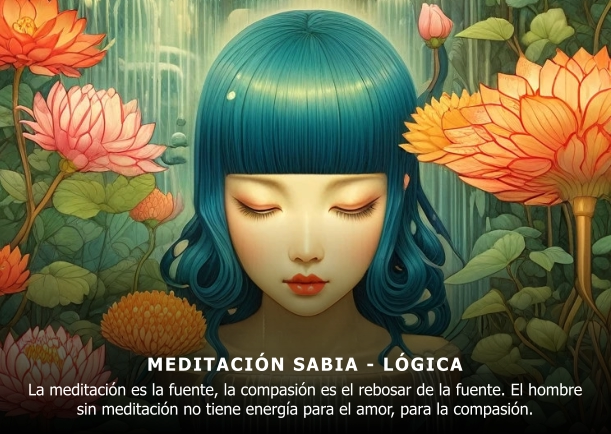 Imagen del escrito; Meditación sabia, de Osho