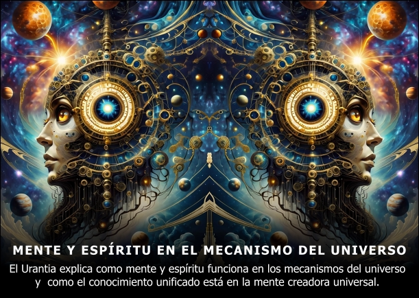 Imagen del escrito; Mente y espíritu en los mecanismos del universo, de El Urantia