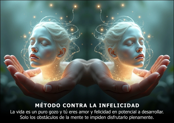 Imagen del escrito; Método contra la infelicidad, de Anthony De Mello