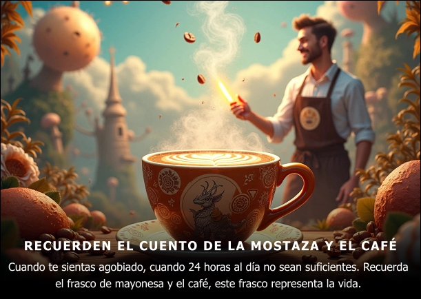 Imagen del escrito; Mostaza y café, de Gonzalo Velez