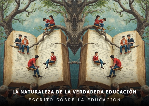 Imagen del escrito; La naturaleza de la verdadera educación, de Jiddu Krishnamurti