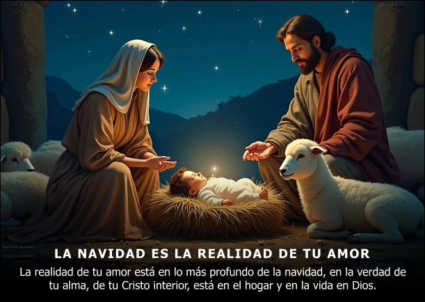 Imagen; La navidad es la realidad de tu amor; Sobre El Amor