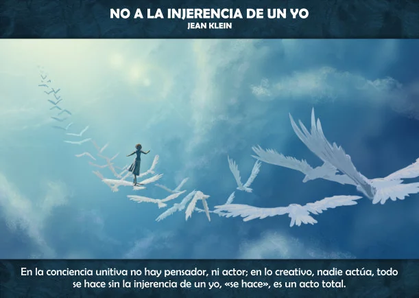 Imagen del escrito; No a la injerencia de un yo, de Jean Klein