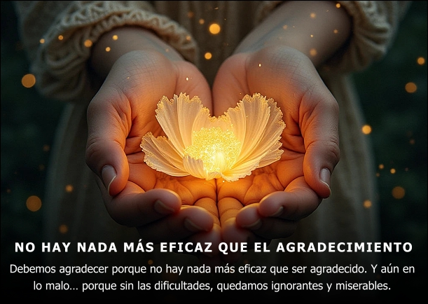 No hay nada más eficaz que el agradecimiento - POR: OMRAAM MIKHAEL