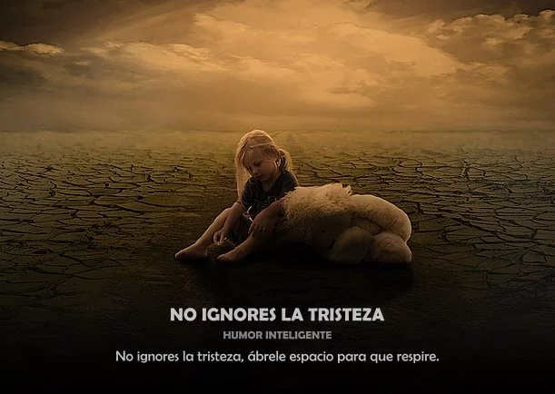 Imagen del escrito; No ignores la tristeza, de Osho